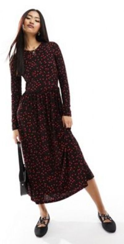 strapless open back dress Arla Midi Dress
