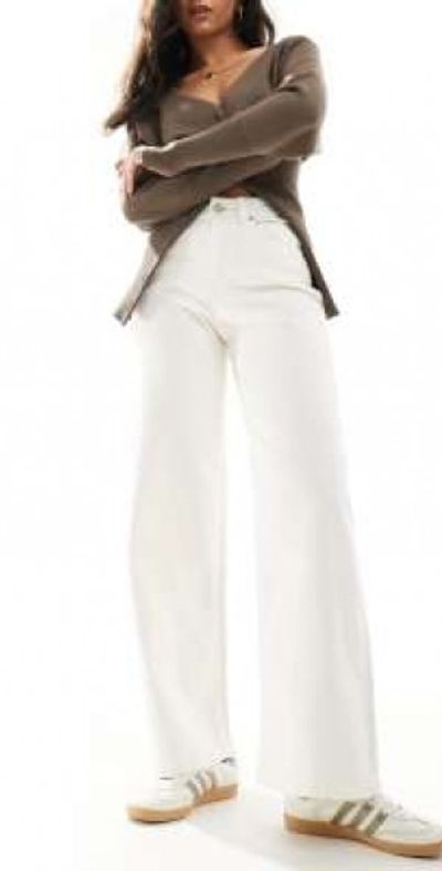JJXX JJXX Tokyo wide fit jeans in off white