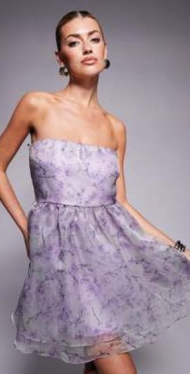 knee length dresses for ladies Baltic Born Womens Layla Tulle Maxi Dress | Lavender + Blush Floral main image 0