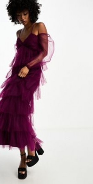 Mulberry Sparkle Harness Dress main image 1