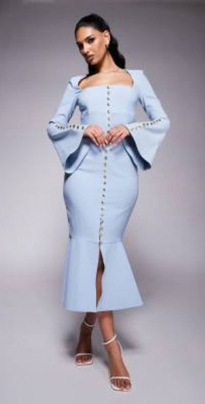 blue lavish alice dress Ivy Rose Maxi Dress Blue