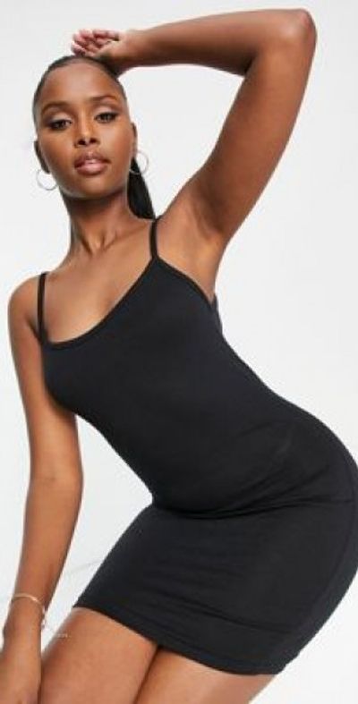 Missguided - basic cami mini dress in black