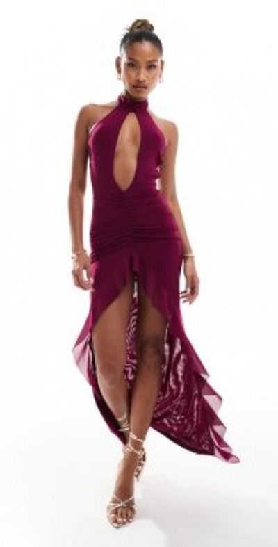 knee length dresses for ladies Mesh zebra dress main image 0