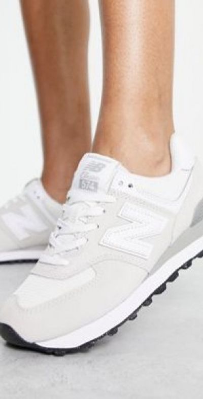 574 Classic New Balance 574 All White New Balance 574 Sneakers In
