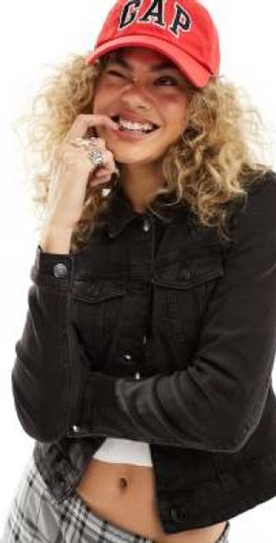 Noisy May Noisy May denim jacket in black