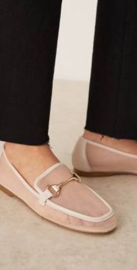 Raid RAID Graice snaffle loafers in beige mesh-Neutral