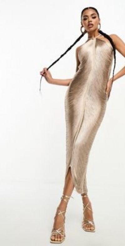 knee length dresses for ladies Rare London Cut Out Bodycon Midi Dress