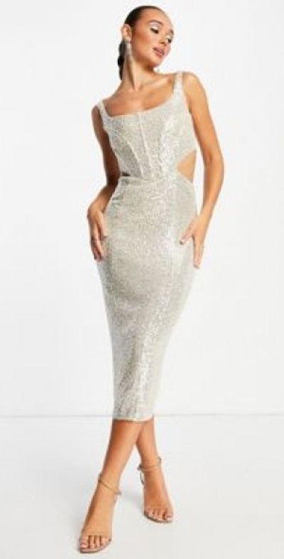 tan midi dress formal Z Supply Goodwin Latte Midi Dress