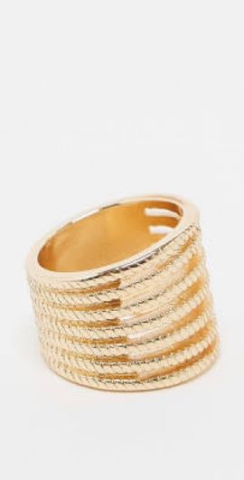 Reclaimed Vintage Reclaimed Vintage oversized row ring in gold