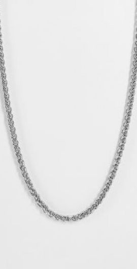Reclaimed Vintage Reclaimed Vintage unisex chain necklace in silver