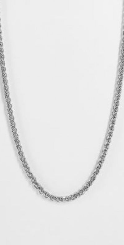Reclaimed Vintage Reclaimed Vintage unisex chain necklace in silver