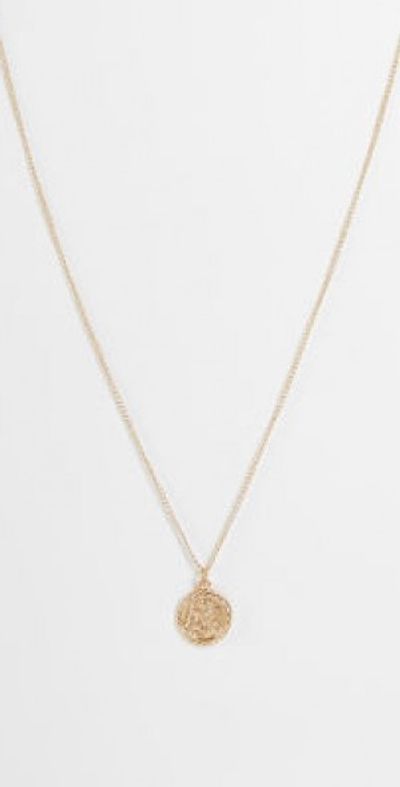 Reclaimed Vintage Reclaimed Vintage unisex St Christopher necklace in gold