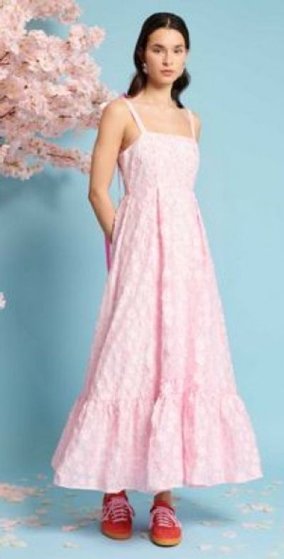 sister jane pink bow dress Sparkle Jacquard Bow Dress