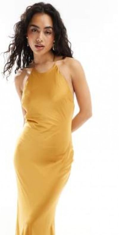 tfnc gold dress Strapless Bustier Sequin Beaded Mini Dress main image 1