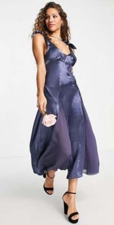 topshop bridesmaid dress Fairy Long Modest Light Blue Bridesmaid Dresses – TANYA BRIDAL