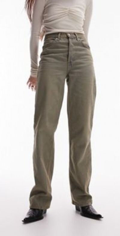 Topshop - Kort jeans in dirty tint-Blue