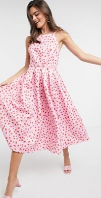 true violet polka dot dress