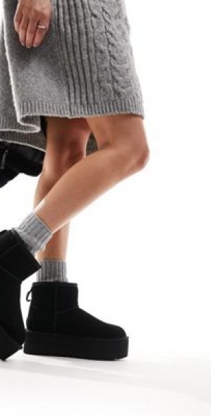 UGG - Classic mini platform boots in black