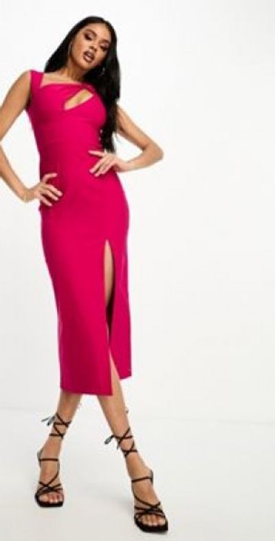 strapless open back dress Petal and Pup Women's Cosima Midi Dress