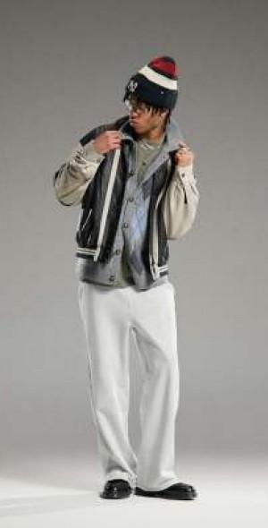 Weekday Astro wide leg sweatpants in gray melange