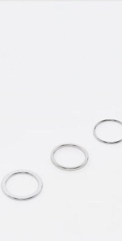 Weekday Weekday rings 3-pack in silver
