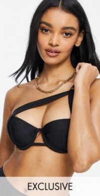 wolf and whistle shell print bikini