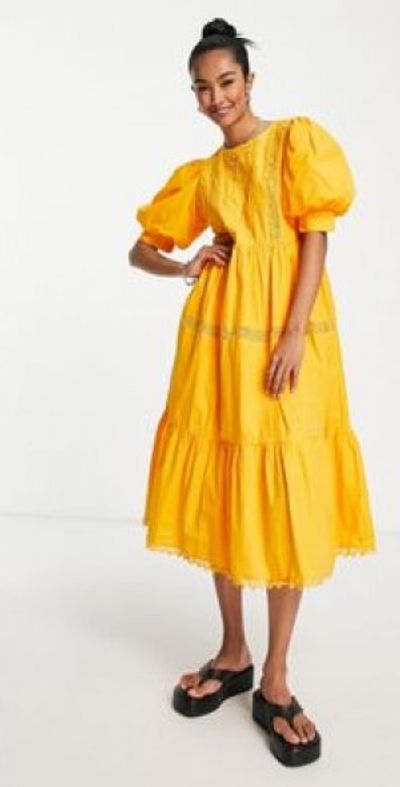 yas orange dress YAS Tall YASSAVANNA LONG SHIRT DRESS - Maxi dress - orange pepper/fuchsia purple/orange