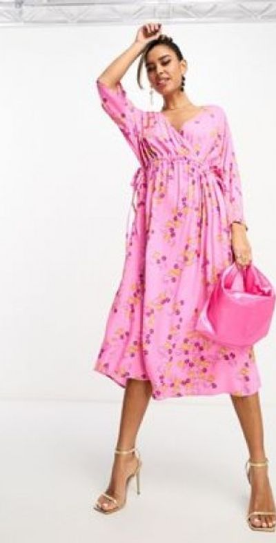 knee length dresses for ladies Nana Gotti Yas Midi Dress main image 1