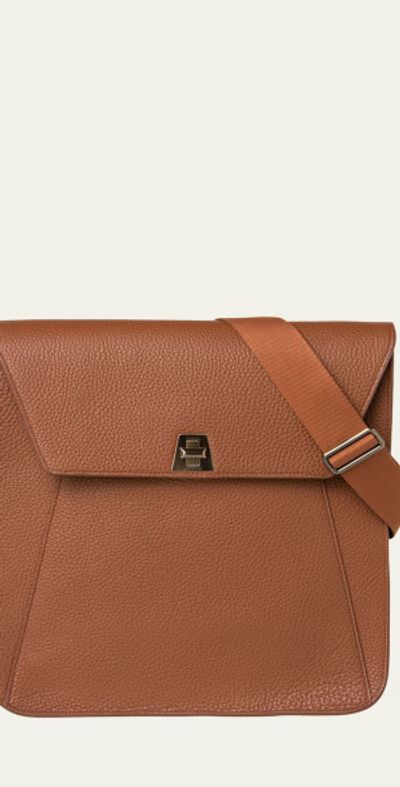 Akris Anouk Medium Leather Messenger Bag