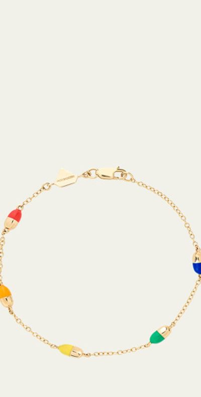 Alison Lou 14K Yellow Gold Pill By-The-Yard Bracelet