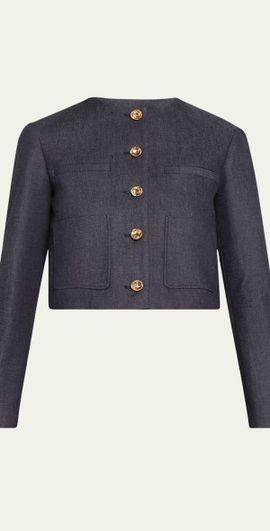 Altuzarra Bernadette Slim Denim Jacket
