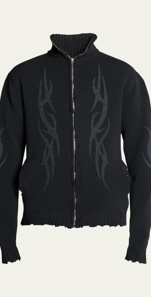 Balenciaga - Men's Tribal Zip Cardigan