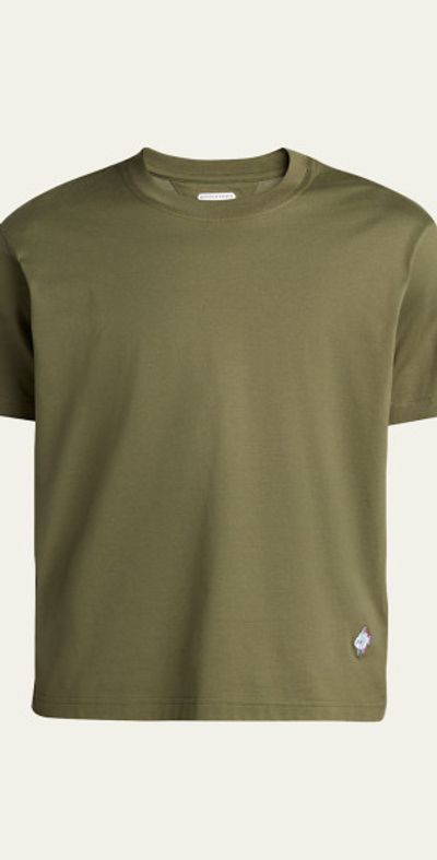 Bottega Veneta Men's Jersey Fish Embroidered T-Shirt