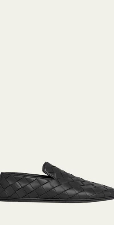 Bottega Veneta Men's Sunday Napa Intrecciato Slippers