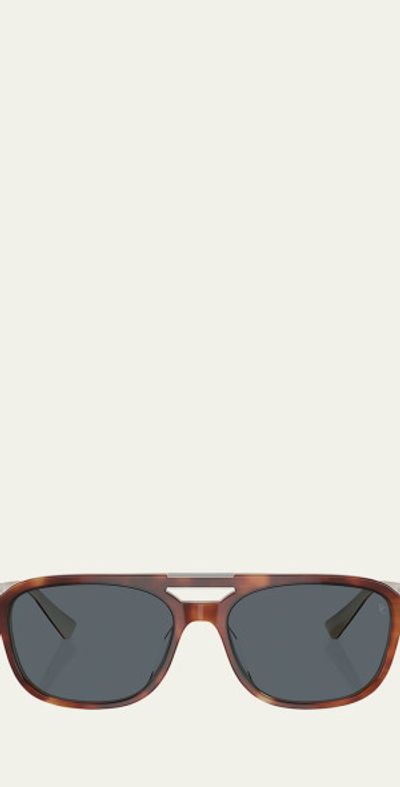 Brunello Cucinelli Men's bc4001s Acetate Square Sunglasses