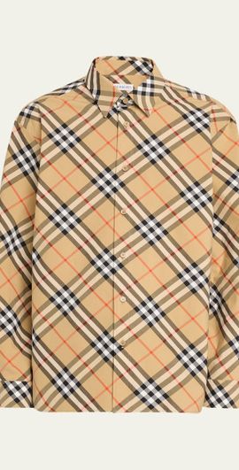 Burberry Men's Daniel Check Sport Shirt
