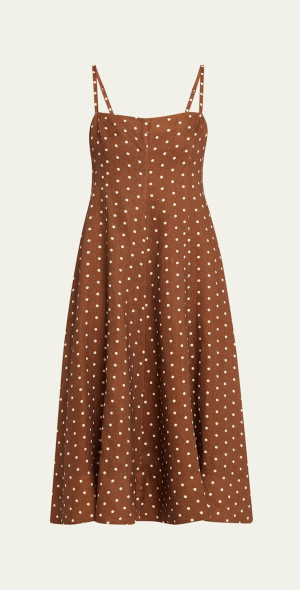 Cara Cara - Gimlet Polka Dot Midi Dress