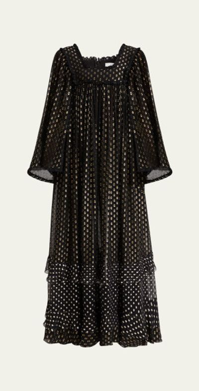 midi corduroy dress Ros Panelled Cord Midi Dress-Green Fir