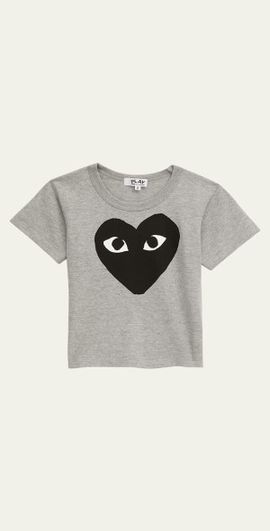 Comme des Garcons Kid's Heart Logo-Print T-Shirt