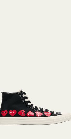 Comme des Garcons x Converse Men's Chuck 70 Multi Heart High-Top Sneakers