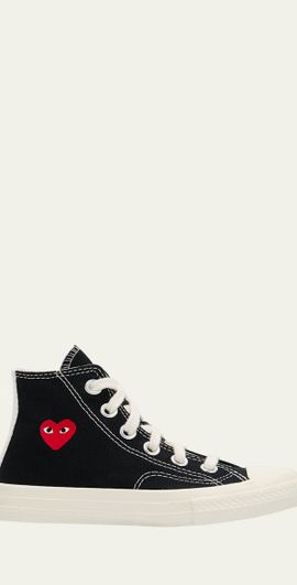 Comme des Garcons x PLAY High Top Sneakers W/ Red Heart, Toddlers/Kids
