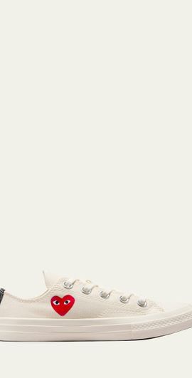 Comme des Garcons x PLAY Low Top Sneakers W/ Red Heart, Toddlers/Kids