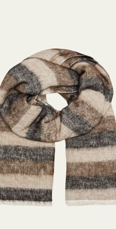Denis Colomb Hokkaido Striped Shawl