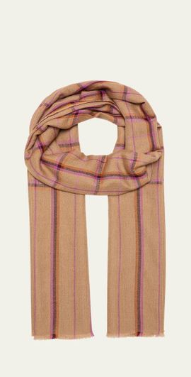Denis Colomb Kita Plaid Cashmere Shawl