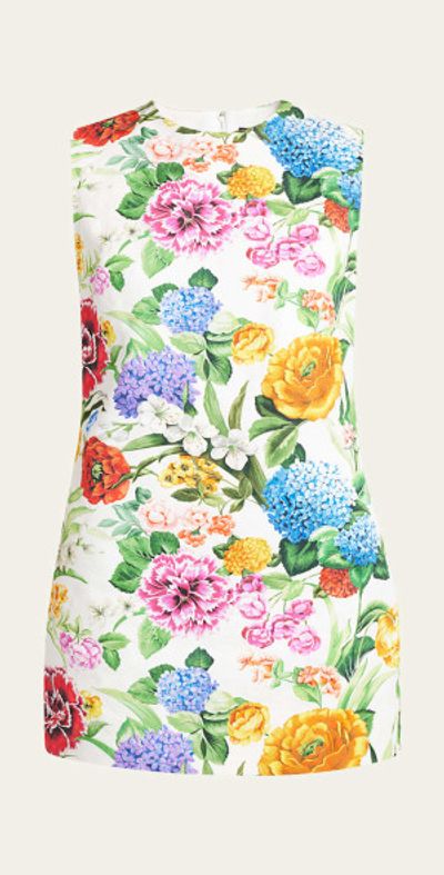Dolce & Gabbana Floral Jacquard Mini Dress