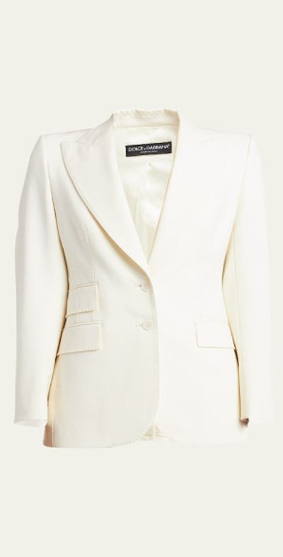Dolce & Gabbana Peak Lapel Stretch Blazer