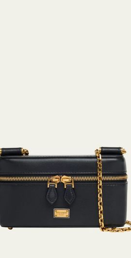Dolce & Gabbana Sicily Calfskin Vanity Crossbody Bag