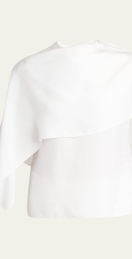 Ferragamo Cape Twill Top