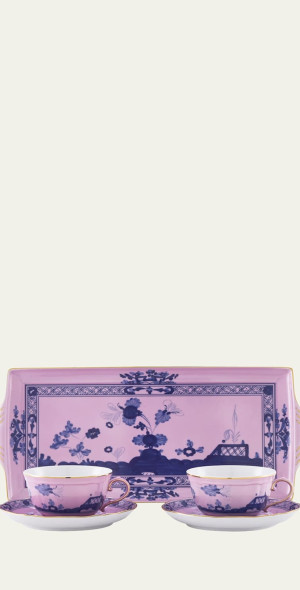 Ginori Floral Service Set, Magenta main image 1