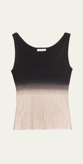 GRACE LING Evanescent Sheer Degrade Tank Top